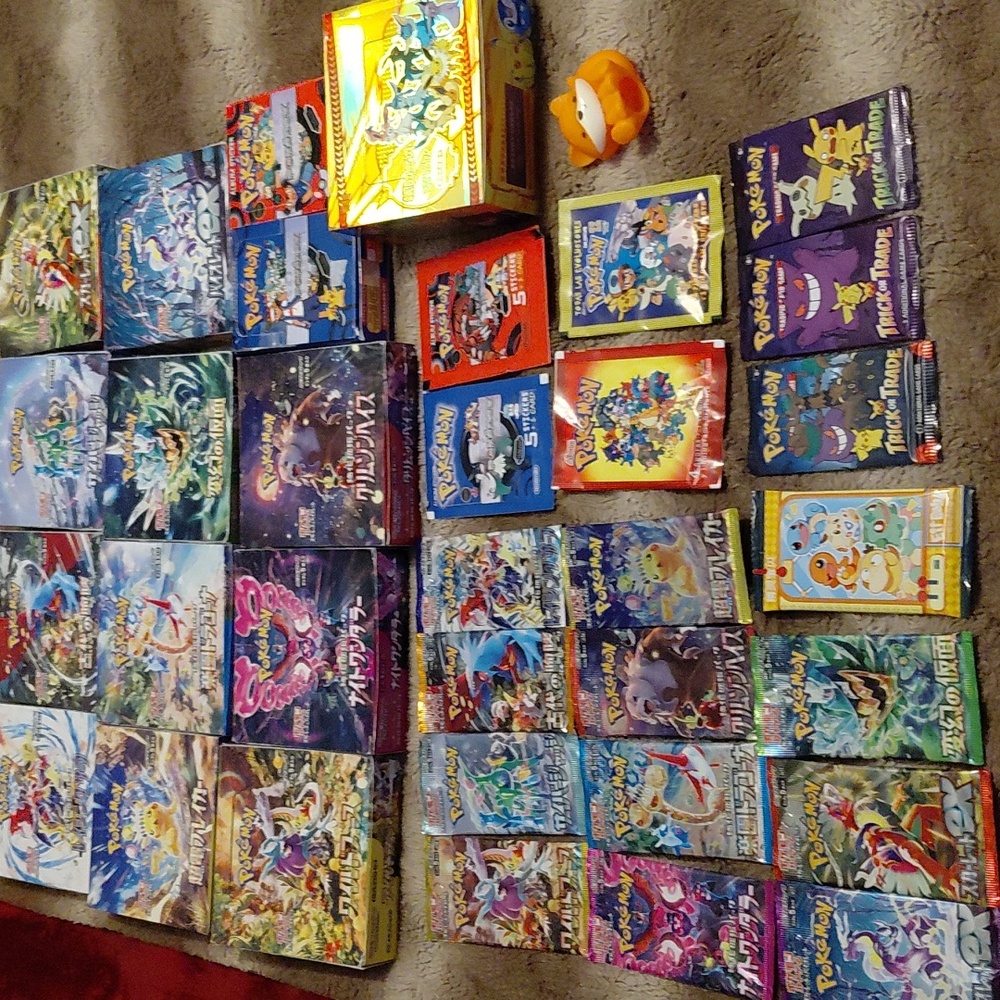 🆕 Pokemon Booster Pack Bundle - 19 Pokémon Packs; 26 Items
